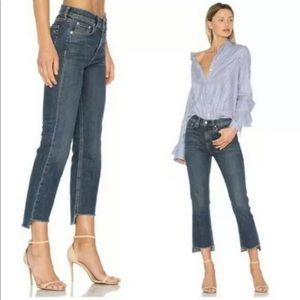 Rag & Bone 10 inch Stove Pipe Ryan Crop Jeans